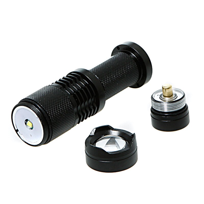 3 Modi wasserdichte LED-Taschenlampe Q5 2000lm Zoomable Heißer Verkauf Selbstverteidigung kein Tazer-Schock Mini-Blitzlicht-Fackel Penlight