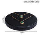 Black PU Leather Jewellery Ring Earrings Stand Holder Set Jewelry Pendant Necklace Chain Chokers Display Bust Bangle Organzier