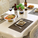 WHQ, 4 Uds., manteles individuales de 40x30cm de PVC, tapete para mesa de comedor, almohadillas para cuencos de disco, posavasos, mantel impermeable, almohadilla antideslizante moderna