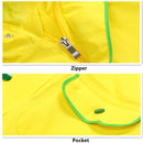 2-4 Years Children Fashionable Waterproof Jumpsuit Raincoat Hooded Cartoon Dinosaur Kids One-Piece Rain Coat Baby Tour Rain Gear