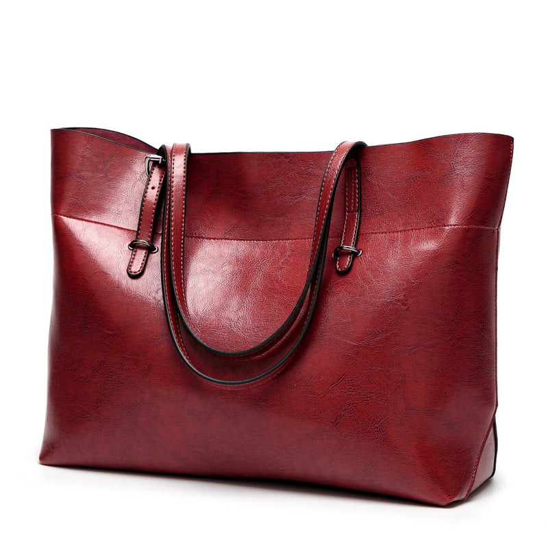 Bolsos de mensajero para mujer 2021, bolsos de mano informales de gran tamaño, bolso de mano de cuero sólido, bolso de hombro de marca famosa, bolso femenino