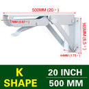 NAIERDI, 2 uds., soporte de ángulo plegable, estante triangular de 8-20 pulgadas, soporte pesado, banco ajustable montado en la pared, ferretería para muebles