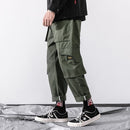 Nuevos pantalones Cargo de algodón con múltiples bolsillos estilo Harajuku para hombre, ropa informal estilo hip hop de otoño, pantalones elásticos informales de camuflaje
