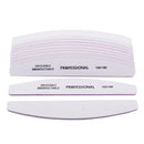 5 unids/lote de limas de uñas blancas, bloques de pulido y lijado, limas de esmalte de uñas de grano 100/180, herramientas para el cuidado del arte de las uñas de manicura y pedicura