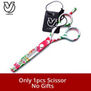 Professional Hair Scissors Set 5.5 inch Flowers Hair Thinning and Cutting Scissors Hairdressing Barber Salon Tesoura