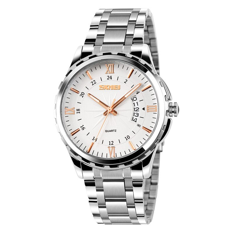 SKMEI 9069 Men Quartz Watch Men Full Steel Wristwatches Dive 30M Fashion Sport Watch relogio masculino 2020 Luxury Brand Watches