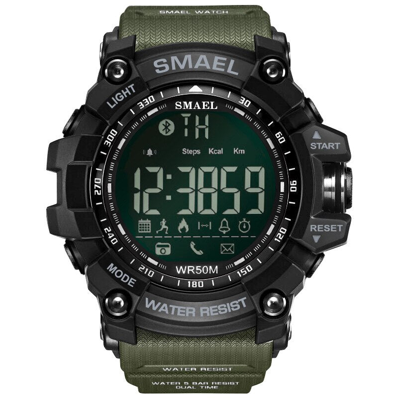 SMAEL Herren Chronograph Uhren Sport Männliche Uhr Stop Armee Militäruhr Herren Multifunktions Wasserdichte LED Digitaluhr für Herren