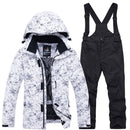 Thermal Kids Ski Suit Boys Girls Ski Jacket Pants Set Windproof Waterproof Snowboarding Jacket Winter Children Skiing Suits Snow