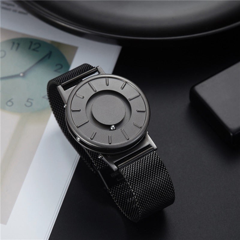 EUTOUR Rome, relojes con esfera digital, marca de lujo para hombre, reloj de cuarzo informal a la moda, relojes de pulsera sencillos con correa de cuero y lona para hombre