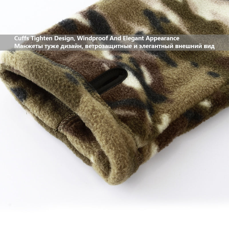 Mege Brand Autumn Winter Military Fleece Camouflage Tactical Men&