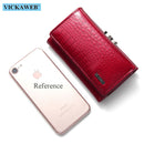 VICKAWEB Mini Women Purses Alligator Hasp Ladies Wallets Purse Woman Fashion Short Genuine Leather Wallet Women Small Wallet
