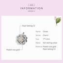 WOSTU Authentic 925 Sterling Silver Goods Luck Beads Charm Fit Original Bracelet Bangle Jewelry Lucky Gift CQC1247