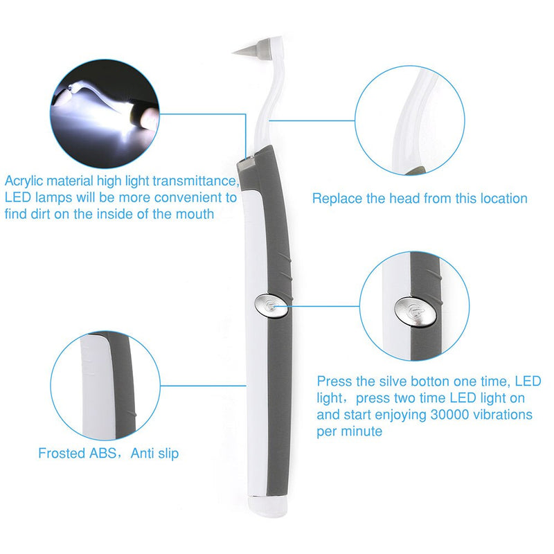 Teeth Whitening 3 in 1 Sonic Odontoli Vibration HygieneTool Light Autoclave Dental Pick Stain Eraser Clean Tartar Dentist Oral