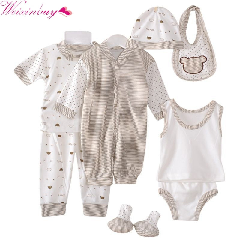 8PCS Newborn Baby Clothing Set Tracksuit Infant Boy Clothes Children Cloth Suit New Born Toddler Girl Boy baby clothing sets