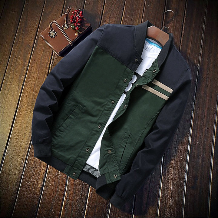 Mountainskin 4XL New Men&#39;s Jackets Autumn Military Men&#39;s Coats Fashion Slim Casual Jackets Male Outerwear Baseball Uniform SA461