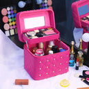 Makeup Bag High Quality Lovely Cosmetic Box Women casual Folding Layers Professional Travel Storage Case Large Capacity Suitcase