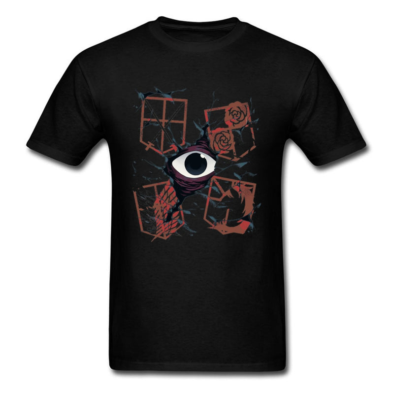 Captain T-shirt Men Survey Corps T Shirt Attack On Titan Tshirt Brand New Japan Anime Print Tops Cotton Wholesale Tees XXXL