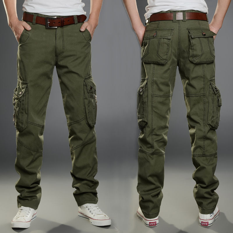 Pantalones Cargo Hombres Combate SWAT Ejército Militar Pantalones Algodón Muchos bolsillos Estiramiento Flexible Hombre Pantalones casuales Tallas grandes 28- 38 40