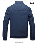 Autumn winter Men Jacket Windbreaker Male Overcoat Casual Solid color Jacket Slim Fit Men Windproof Jacket Coat size 6XL 7XL 8XL