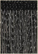 3 x 2,6 m Fadenvorhang, glänzend, Quaste, Vorhang, Fenster, Tür, Trennwand, Wohnzimmer, Dekoration, Volant