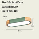 New Remote Control Minimalist Ceiling Lights Wooden Decorative Ceiling Lamps Panels For Living Room Bedroom Corridor Luminaire