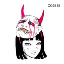 Rocooart New Arrival Tattoo Woman Taty Old School Fake Tattoo Body Art Temporary Tattoo Sticker For Female Couple Taty Sticker