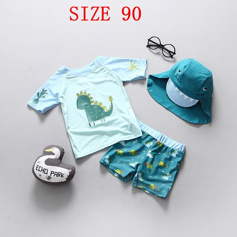 Baby Swimwear Dinosaur Print UPF50 Children&