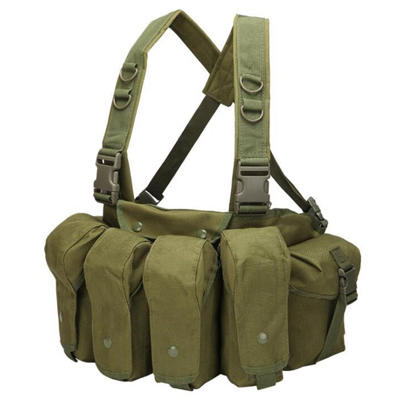 Tactical Vest Airsoft Ammo Chest Rig AK 47 Magazine Carrier Vest Combat Tactical Military Hunting Gear