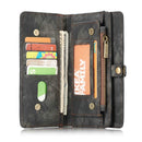 Purse Wristlet Phone case For Samsung Galaxy s 21 fe 22 23 note 20 Ultra 10 + Plus coque Luxury Leather Cover accessories