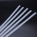 100 Uds. Cinta de tornillo de correa de cadena vacía de plástico banda de tornillo vacía para cinta de destornillador de alimentación automática tiras vacías 50 agujeros