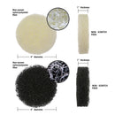 18Pcs Drill Brush Kit , Power Scrubber Clean, All Purpose For Leather Plastic Wooden Furniture Car Sofa, Kitchen, Bathroom etc