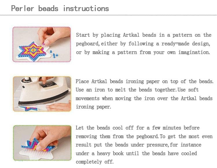 2.6mm Mini Hama Beads 80Colors kits perler PUPUKOU Beads Tool and template Education Toy Fuse Bead Jigsaw Puzzle 3D For Children