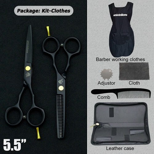 5.5" black hair scissors barber razor scissors hot scissors hair cut designs cheap hairdressing tools hair clipper kids scisors