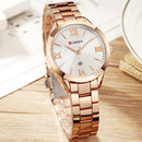 CURREN Watch Women Top Brand Quartz Female Bracelet Watches Stainless Steel Wrist Watch For Ladies Reloj Mujer Gift Rose Gold