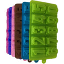 Molde de silicona con números para Chocolate y galletas, forma Digital 3D fría, Fondant, pastel, gelatina, dulces, pasteles, herramientas de decoración DIY, 1 ud.