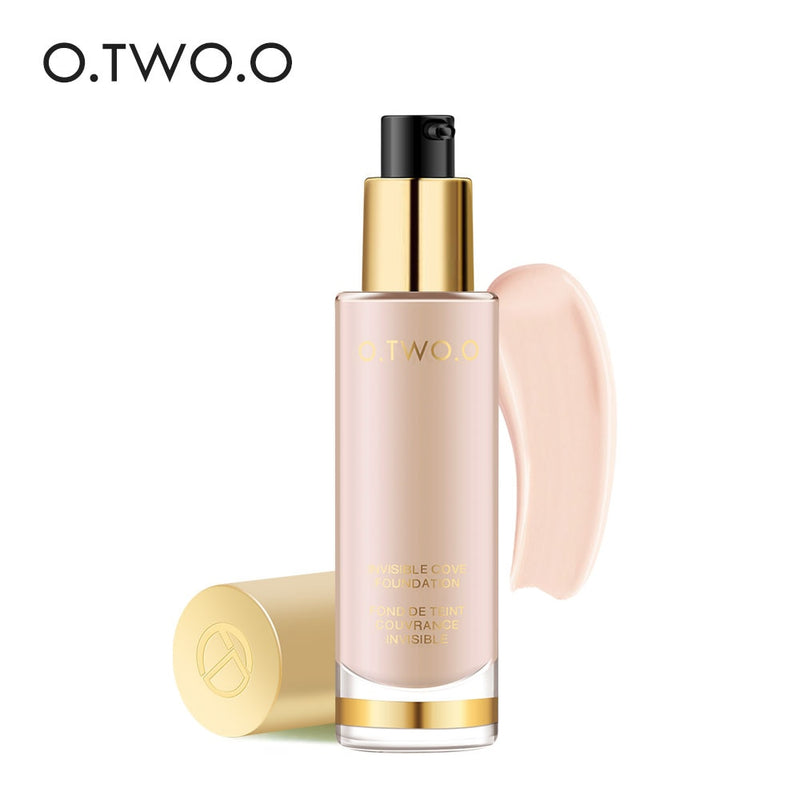 O.TWO.O 8 Colors Liquid Foundation Make Up Concealer Whitening Moisturizer Oil-control Waterproof Liquid Foundation Face Care