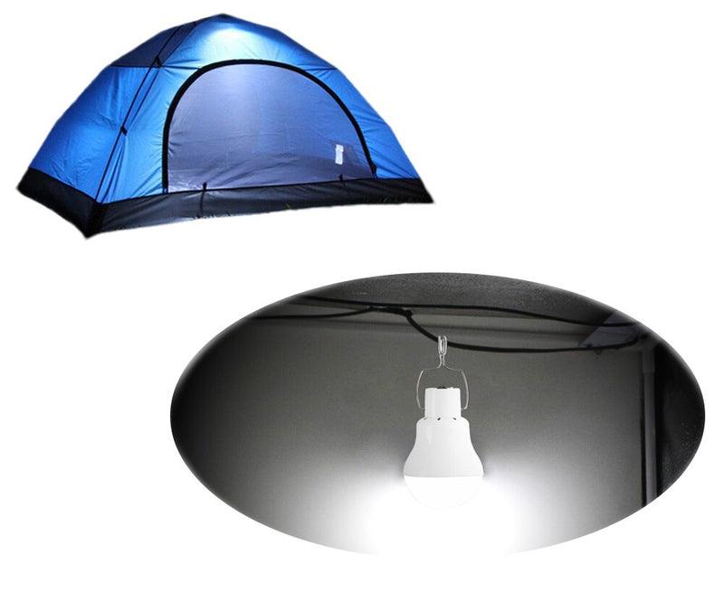 Solarbetriebene Lampe Tragbare LED-Birnen-Lichter Solarenergie-Panel LED-Beleuchtung für Camp-Zelt-Nachtfischen-Notlicht-Blitz