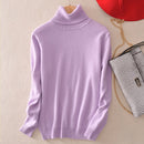 Cashmere Sweater Women Turtleneck 2021 Winter White Women&