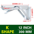 NAIERDI, 2 uds., soporte de ángulo plegable, estante triangular de 8-20 pulgadas, soporte pesado, banco ajustable montado en la pared, ferretería para muebles