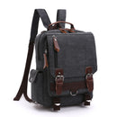 Scione Small Canvas Backpack Men Travel Back Pack Multifunctional Shoulder Bag Women Laptop Rucksack School Bags Female Daypack