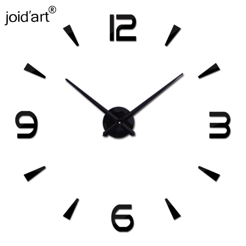 New Diy Wall Clock Acrylic  Clocks Quartz Watch Reloj De Pared Living Room Modern 3d Mirror Stickers Horloge Home Klok