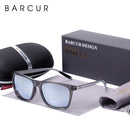BARCUR Polarized Sun glasses for Men Aluminum Legs Sunglasses Polarized PC Frame Vintage Night Male Driving Glasses Women