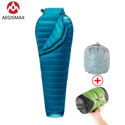 The Nano Two | 95% White Goose Down Mummy Sleeping Bag for 3-Season Camping