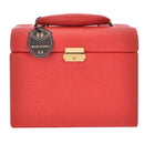 Hot selling PU leather Make up Box with mirror Makeup Case Beauty Case Cosmetic Bag Lockable Jewelry Box for ladys gift