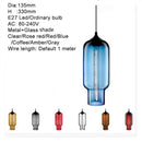 Nordische moderne bunte Glasschalen-Pendelleuchten E27 Loft-Hängelampen für Küche, Wohnzimmer, Schlafzimmer, Restaurant, Hotelhalle