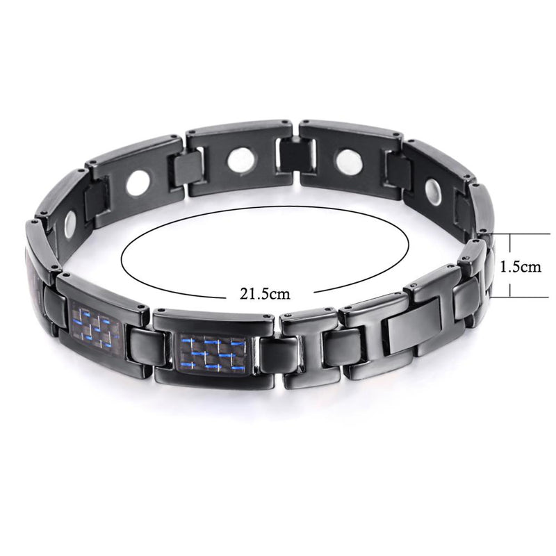 Rainso Bio Energy Titanium Bracelet Bangle Magnetic Health Care Relief The Pain Bracelets For Men Friendship Jewelry Fashion