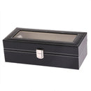 New PU Leather Watch Box Black Men&