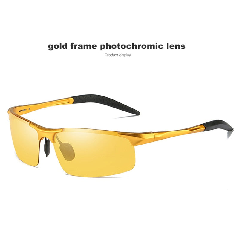 Aluminium Magnesium Photochrome Sonnenbrille Polarisierte Nachtsichtbrille Herren Oculos Driver Yellow Driving Glasses gafas de sol