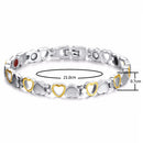 Rainso Fashion Stainless Steel Bracelet For Women With Magnet Energy Bio Health Care Jewerly Bracelet viking Lovers Hand Chain