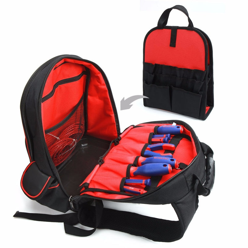 WORKPRO 17" Werkzeugtasche Werkzeuge Aufbewahrungstaschen Wasserdichter Rucksack mit Handtasche Multifunktionstaschen